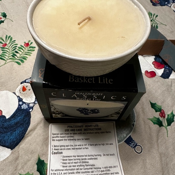 Pfaltzgraff Classics Yorktowne Basket Lite Candle - Picture 6 of 7
